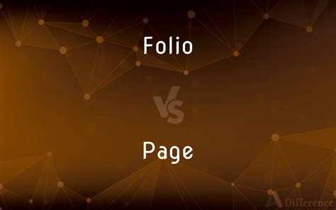 Folio Vs Page