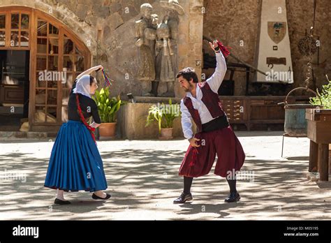 Folk Dance Using Castanets