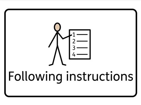 following instructions