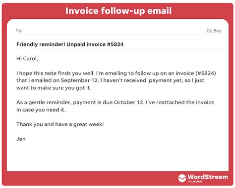 Following Up on Unpaid Invoices