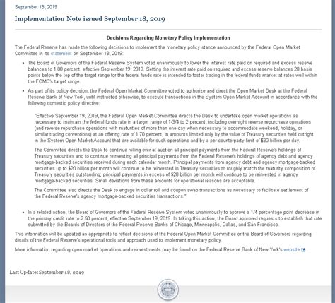 fomc implementation note