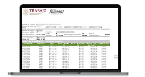 fonacot estado de cuenta detallado