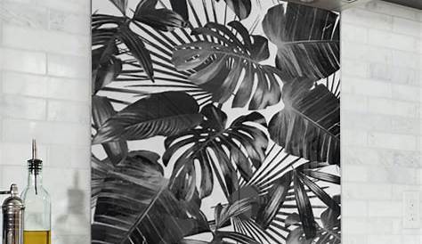 Fond de hotte zigzag noir et blanc Verre & alu