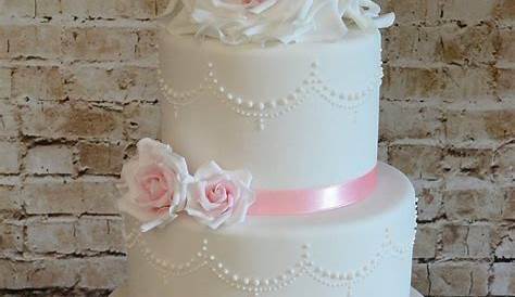 Fondant Cake Wedding Design C47 Beaded With Flower