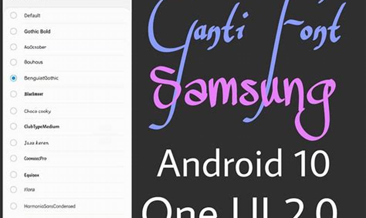 font android 10