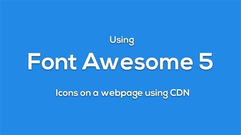 font awesome cdn link bootstrap 5