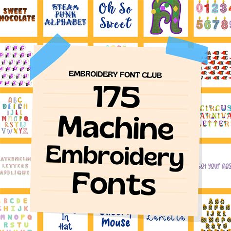 Font For Embroidery Machine