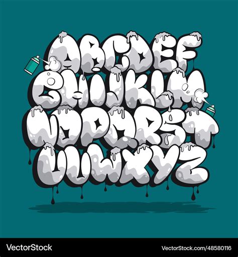font graffiti bubble