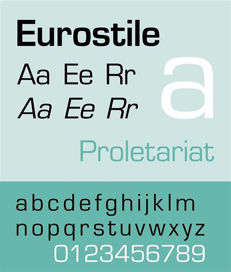 font similar to eurostile