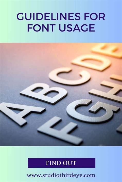 font usage