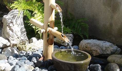 Fontaine A Eau Decoration Bambou Zénitude u Jardin » Shishi Odoshi En En