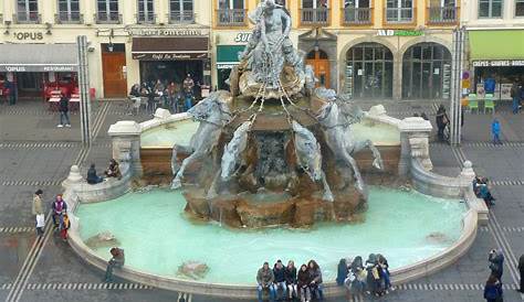 Fontaine De La Place Des Terreaux Bartholdi France Travel Statue Fountain Unique Sculptures