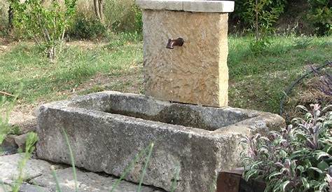 Fontaine en pierre ancienne Marbre Louis XV XXe S