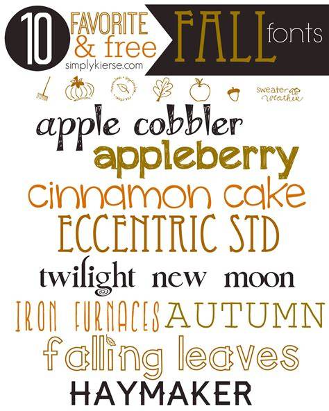 10 Free Fonts for Fall Fancy fonts, Fall fonts, Cricut fonts