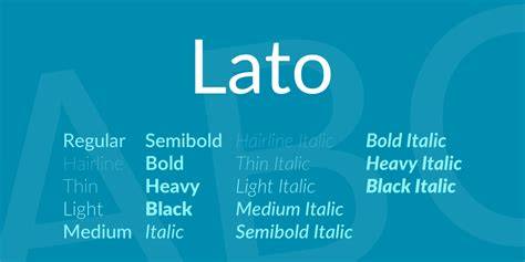 Lato Regular free Font What Font Is