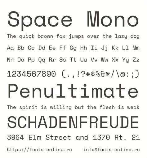 Mono Alphabet Multi Sized Font Download