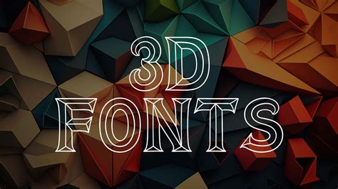 Fonts With 3D Effect
