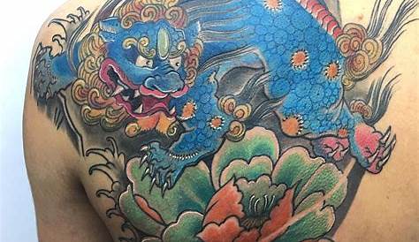 Foo Dog tattoo design I made : r/TattooDesigns