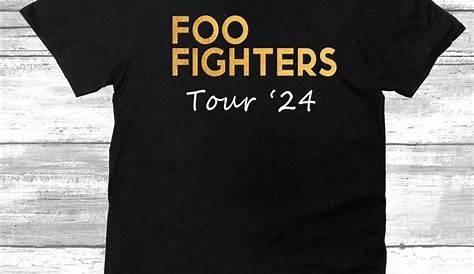 Foo Fighters concert tour t shirt. in 2020 | Tour t shirts, Foo