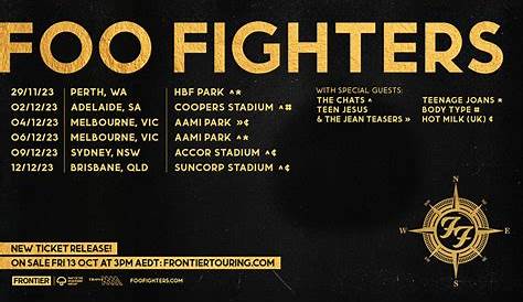 Foo Fighters announce Australian stadium tour for 2023. | New Idea Magazine