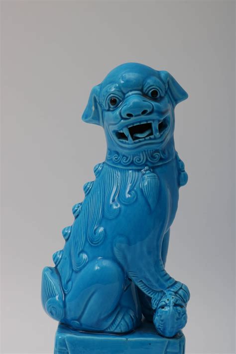 Foo Dog Statues Blue