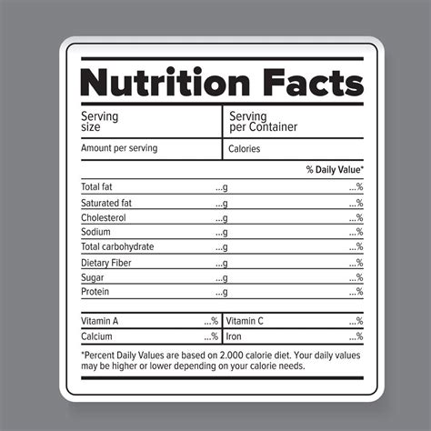 Food Label Template [Free JPG] Illustrator, Word, Apple Pages, PSD