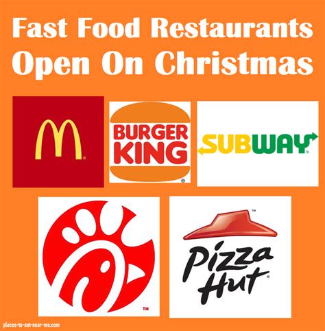 Food near me open on christmas 2021