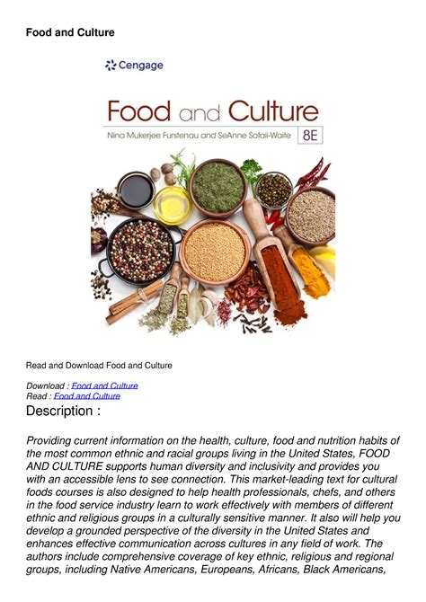 food and culture pdf