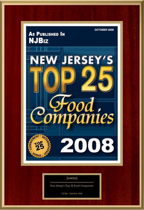 food companies in new jersey