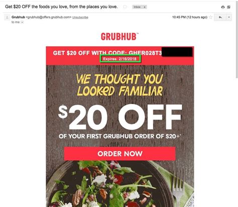 food delivery near me grubhub coupon