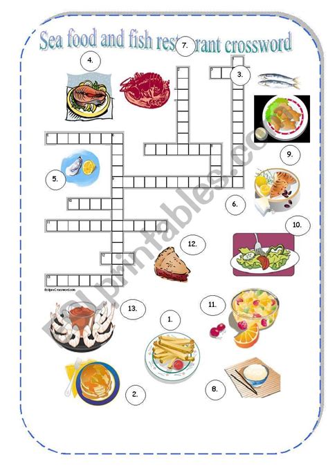food fish crossword clue 5 4