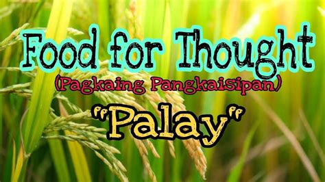 food for thought with explanation tagalog