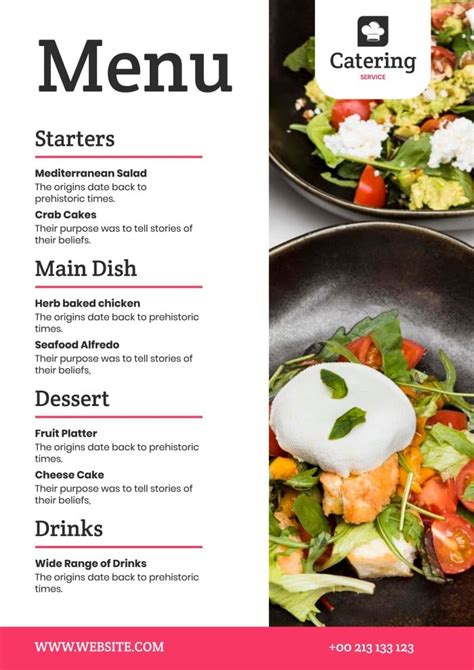 Food Menu For Functions