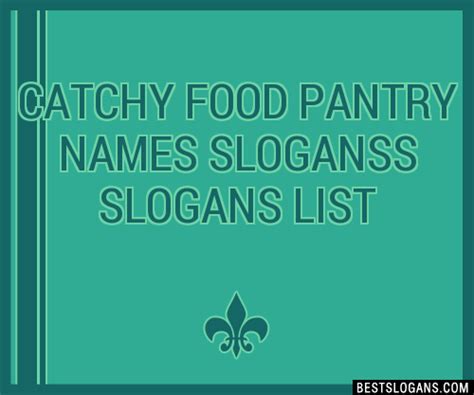 food pantry names ideas