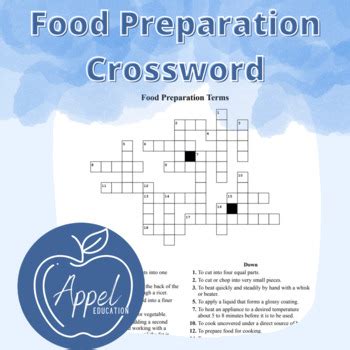 Food Picture Crossword
