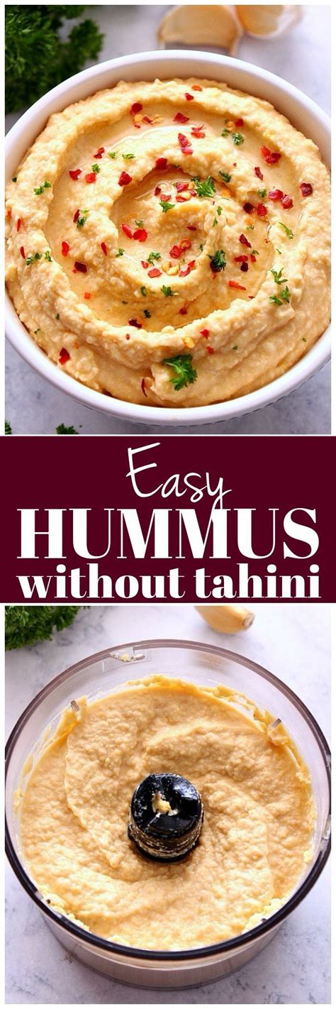 Food Processor Hummus Without Tahini