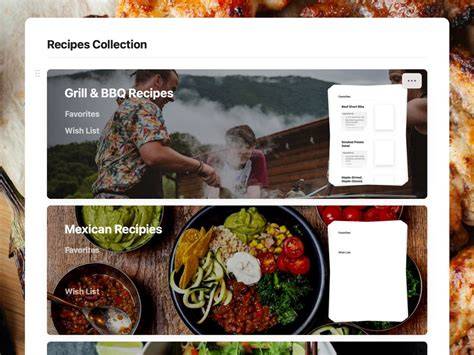 food recipes collection tutorial tips collection design examples