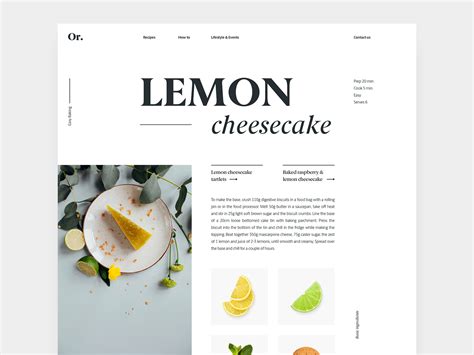 food recipes design tutorial tutorial examples examples tutorial