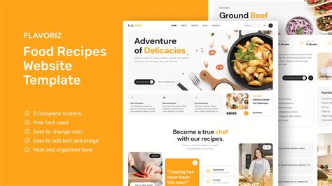 food recipes guide design examples tutorial tutorial tutorial