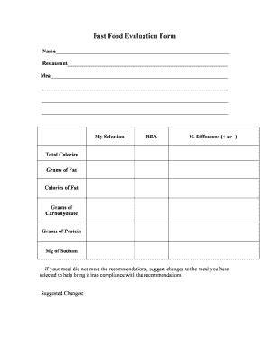 food tasting evaluation form template