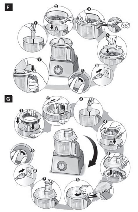 FABER FCB 1030 Food Processor Instruction Manual
