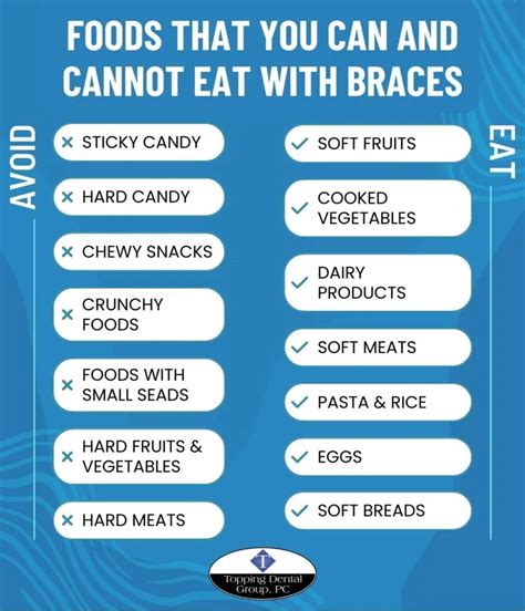 foods to avoid braces