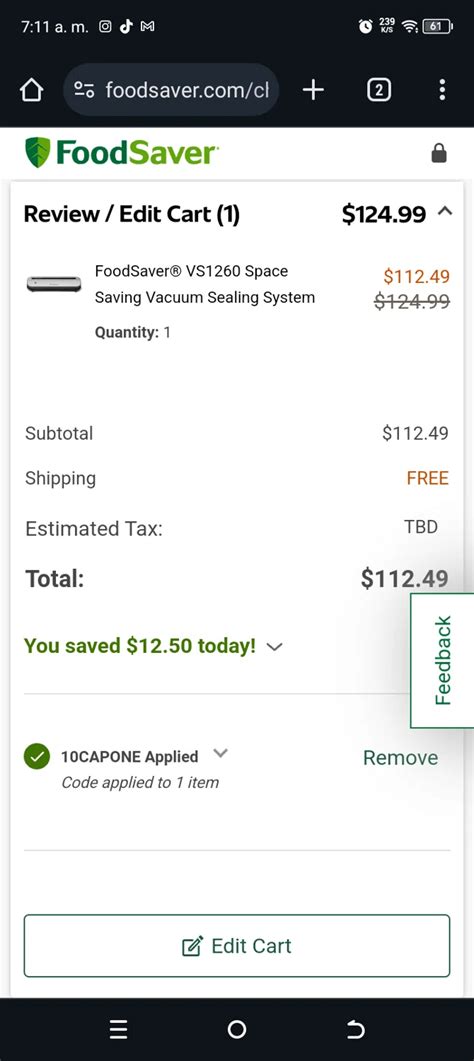 Foodsaver Promo Code