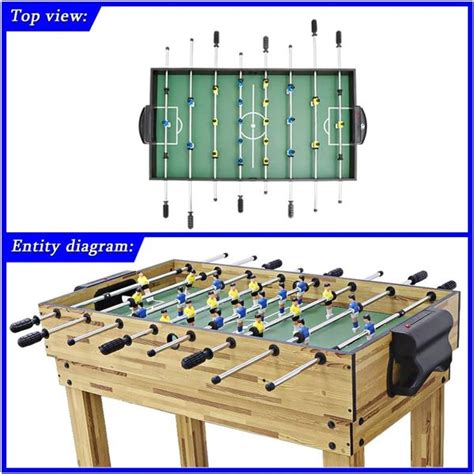 Foosball Table Player Layout