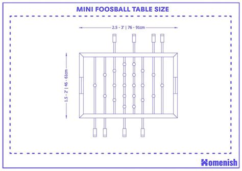 Foosball Table Size Mm