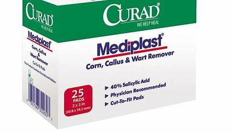 Curad Mediplast Corn, Callus, & Wart Remover, 40% Salicylic Acid Pads