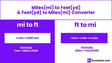 Foot Mile Conversion