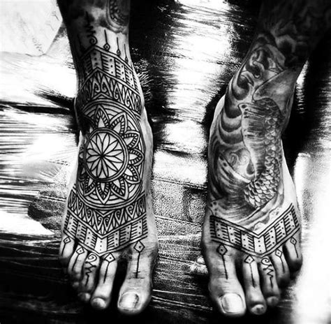 Sophia Baughan Neotrad flower feet tattoo Tattoo Son, Leg Tattoo Men