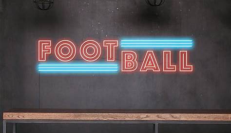 Football Neon Signs Custom Miller Lite Soccer Goool Sign Tube Light