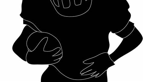 Football Player Clipart Black And White | Free download on ClipArtMag